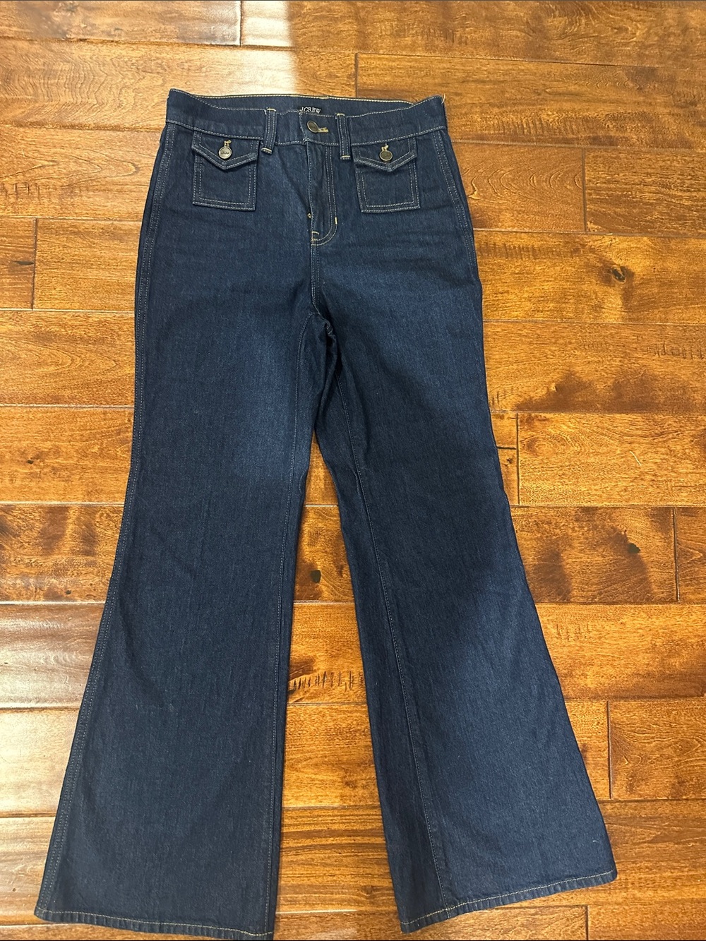 Women’s Dark Blue High-Rise Flare Jeans